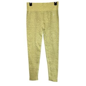 Gymshark Adapt Animal Seamless Legging Yellow-Green Size XL